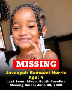 Javeayah Harris Missing, Aiken, South